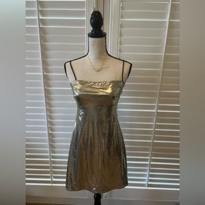 Shiny dress, fits like a small